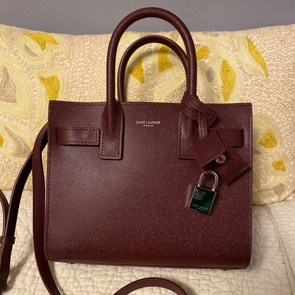 SAC DE JOUR NANO GRAIN DE POUDRE EMBOSSED LEATHER